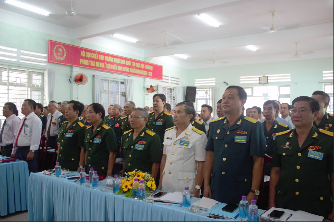 Hội Cựu chiến binh phường Phước Hòa long trọng tổ chức đại hội thi đua yêu nước: “Cựu Chiến Binh Gương Mẫu”, giai đoạn 2019 – 2024