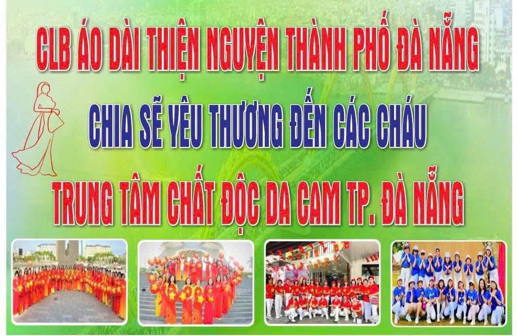 CÂU LẠC BỘ ÁO DÀI  THIỆN NGUYỆN TP. ĐÀ NẴNG TẶNG QUÀ CHO TRẺ EM NHIỄM  CHẤT ĐỘC MÀU DA CAM VÀ TRẺ EM BẤT HẠNH